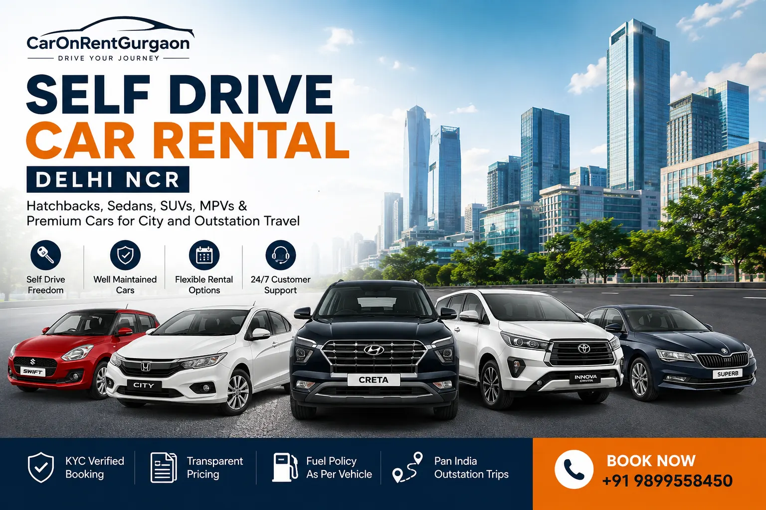 Self Drive Car Rental - Car Rental Service in Gurgaon