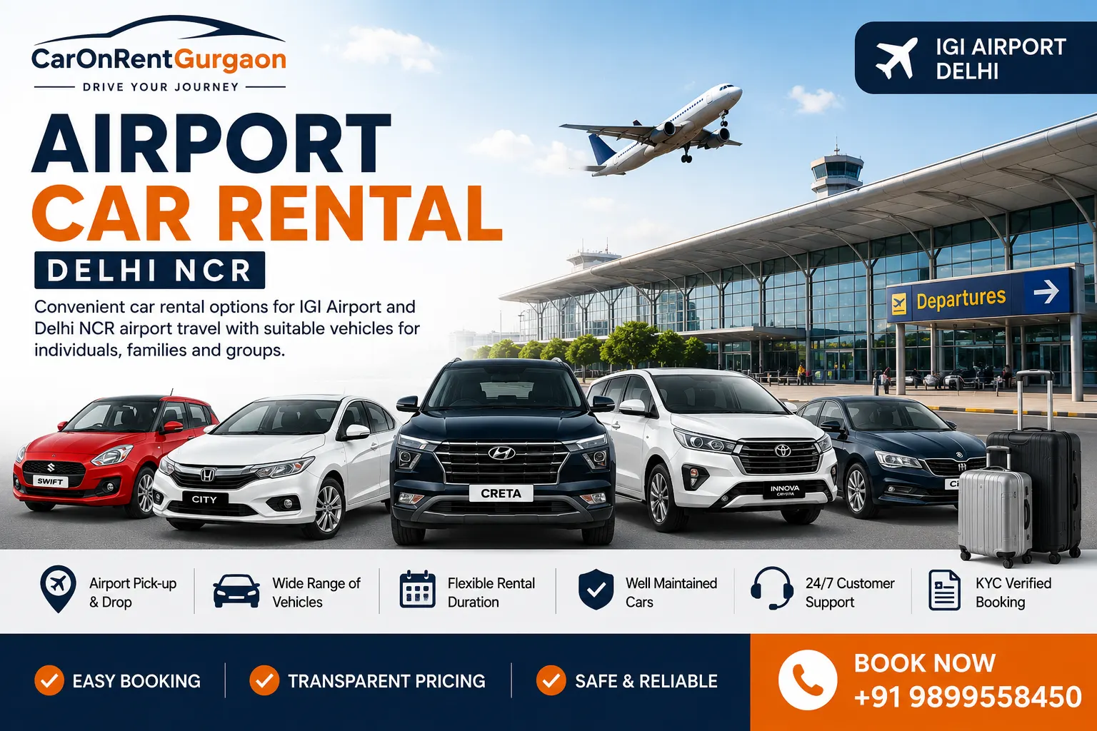 Airport Car Rental - Car Rental Service in Gurgaon