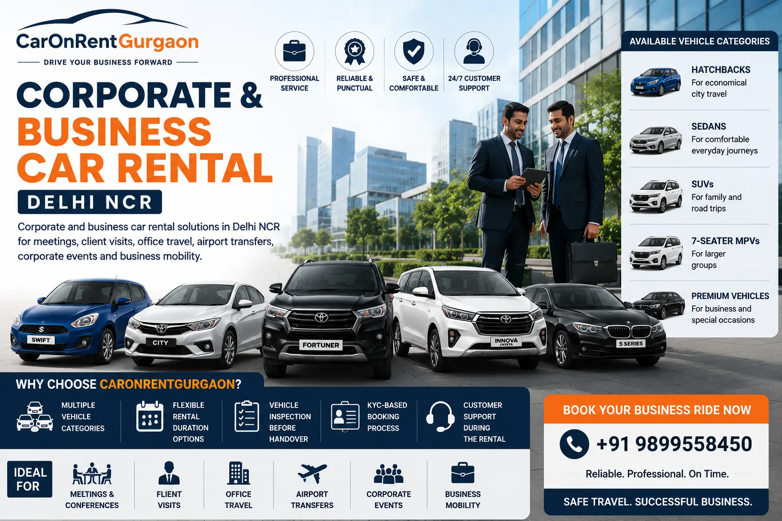 Corporate Car Rental - Car Rental Service in Gurgaon
