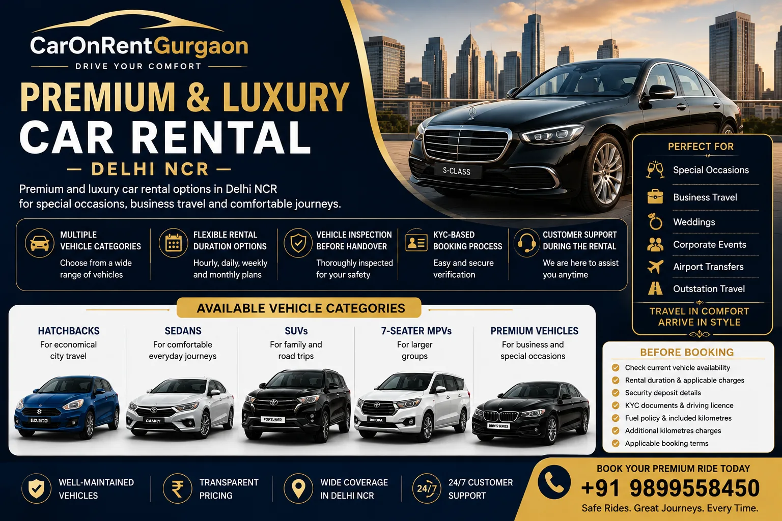 Luxury Car Rental - Car Rental Service in Gurgaon